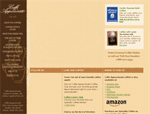 Tablet Screenshot of caffeappassionato.com